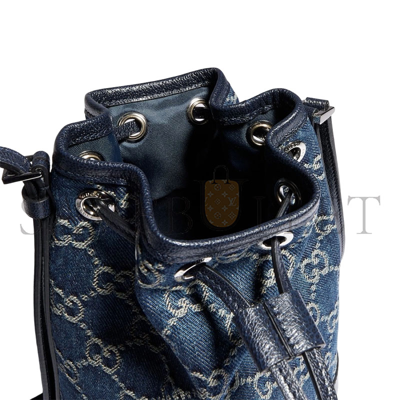GUCCI MINI BUCKET BAG WITH GUCCI PLAQUE 875802 (19.5*15.5*10.5cm)